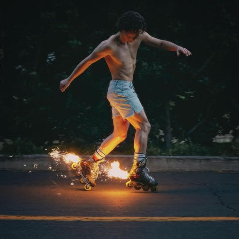 Fireworks and Rollerblades